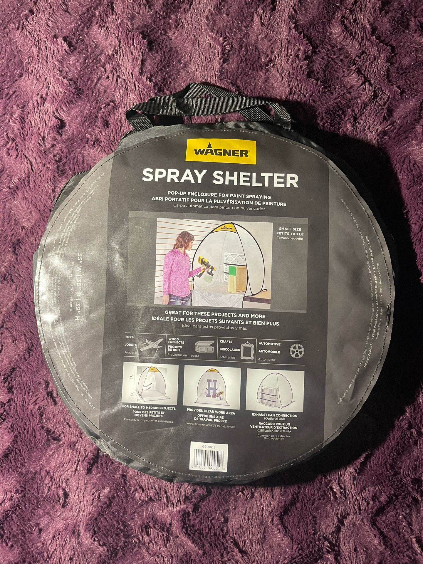 Wagner Spray Shelter Small 3.5 Mil Plastic 5-oz 3-ft x 2-ft Drop Cloth