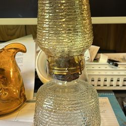 1960 Anchor Hocking Hurricane Lamp