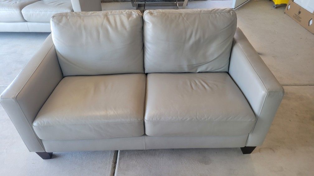 Leather Loveseat