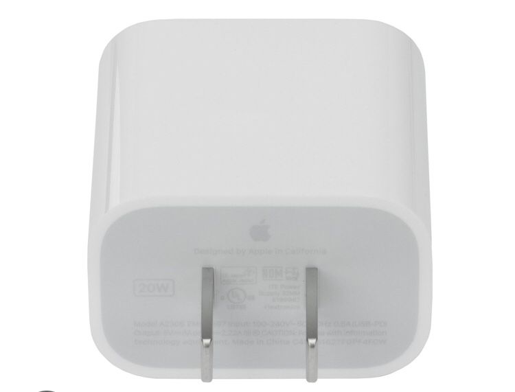 New Apple 20 W. adapter.