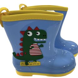 rain Boots Little Kids Rain Boots Cartoon Dinosaur Pattern Rain Boots Non-Slip Sole Suitable for Boys, Girls, Infants Antiskid rain Boots 