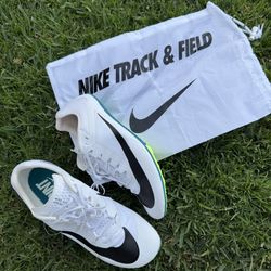 Nike Rival Sprint Track & Field Spikes Men’s US 11 – White/Volt New w/ Bag