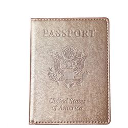 Passaport card holder (rose gold) New
