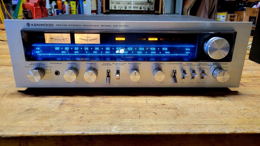 🔥 Kenwood KR-6030 Vintage Stereo Receiver – Classic Analog Power, Modern Cool 🔥