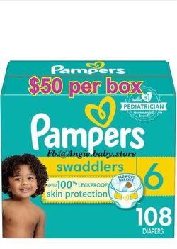 Pampers Swaddlers Size 6 Diapers 108 Count