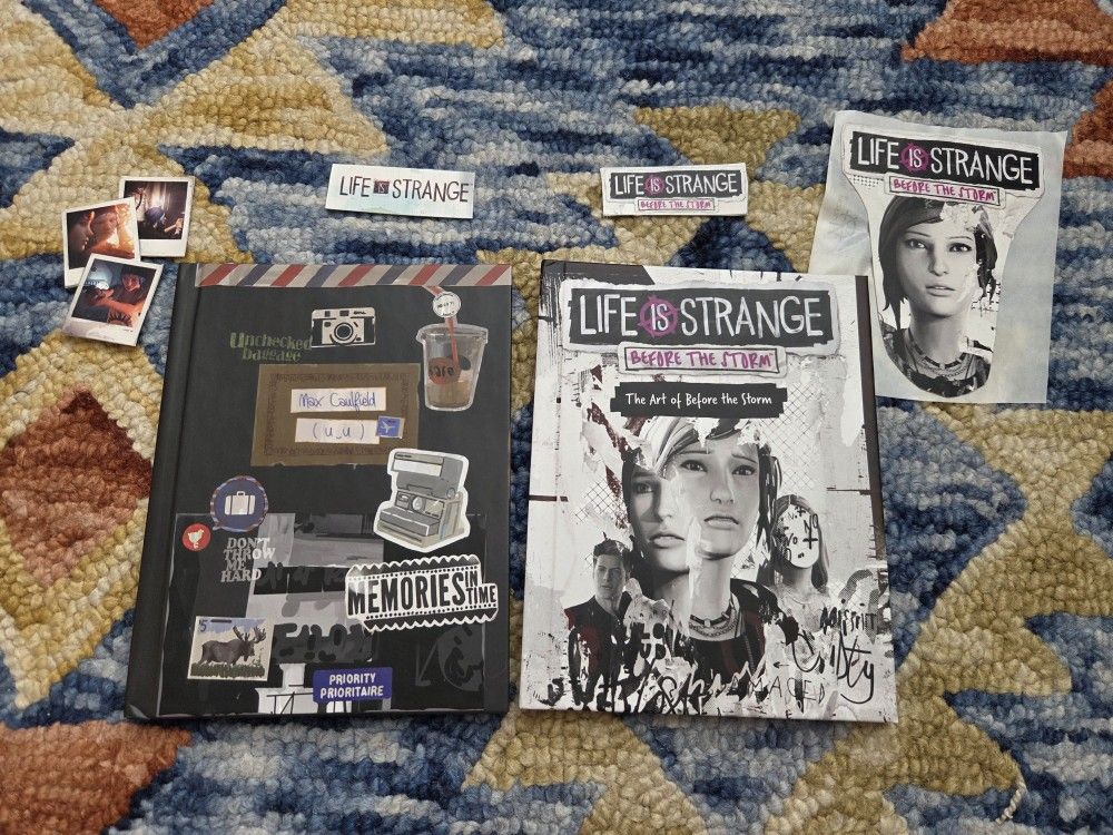 Life Is Strange Limited Edition Artbooks w Before The Storm Rare No Game