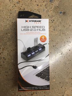 NWT high speed USB 2.0 HUB 4 ports
