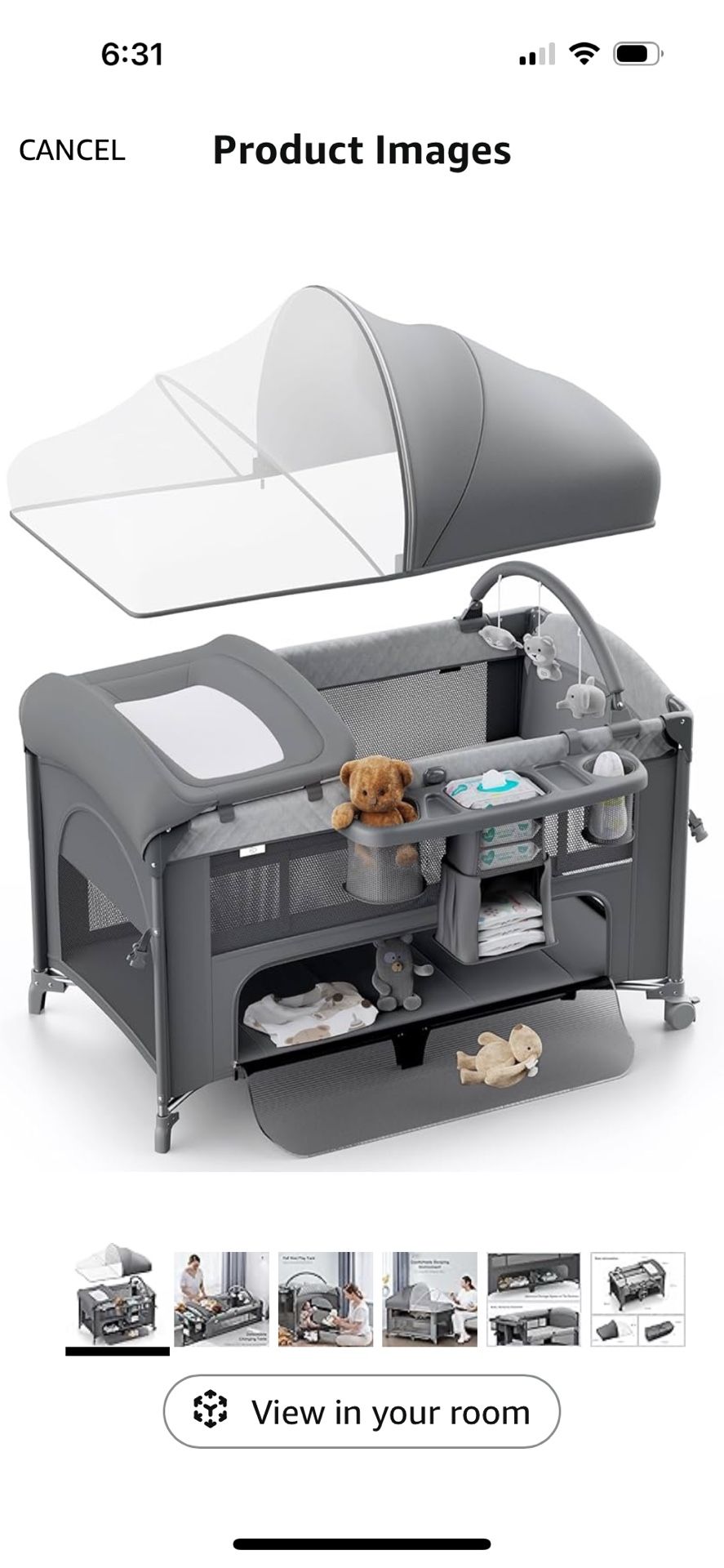 4 in 1 Baby Bassinet,Bedside Crib Sleeper,Changer - Comes with Mattress,free items including