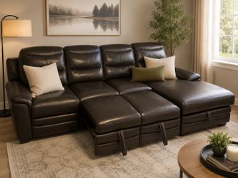 CHARCOAL SLEEPER SECTIONAL WITH CHAISE – $995 OBO