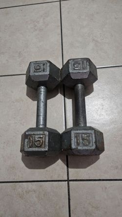 DUMBBELL 15 POUNDS  $30 Both