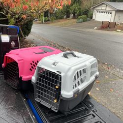 Small Dog Cat Rabbit Bunny Kennel Crate Carrier Like New 20” L by 10” W by 10” H $20 Each