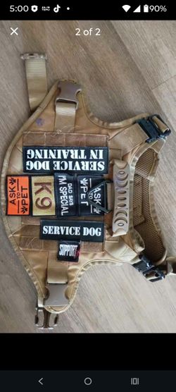 Tactical Service Dog Vest Harness with Patches