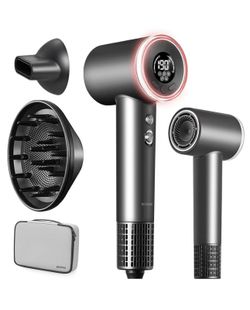 Hair Dryer with Diffuser, Professional High-Speed Blow Dryer, Negative Ionic Hair Dryers for Women, 110,000 RPM Fast Drying, 5 Temps & 3 Speeds, with 