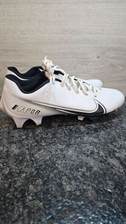 Nike Men's Vapor Edge Speed-360 Fooball Cleats Shoes White/Black #CD0082-100 - Size Men's 10.5