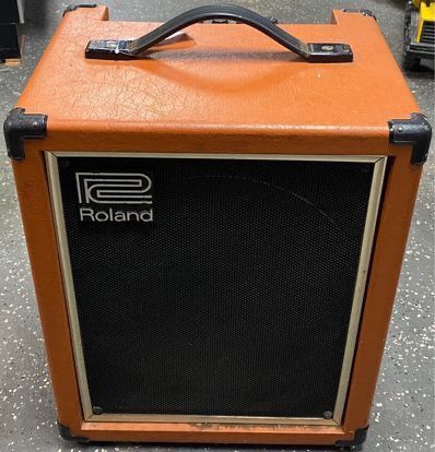 Vintage 1980's Roland Cube-60 Bass Guitar Amplifier - Orange