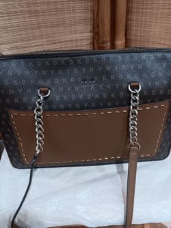 DKNY logo pattern shoulder Bag