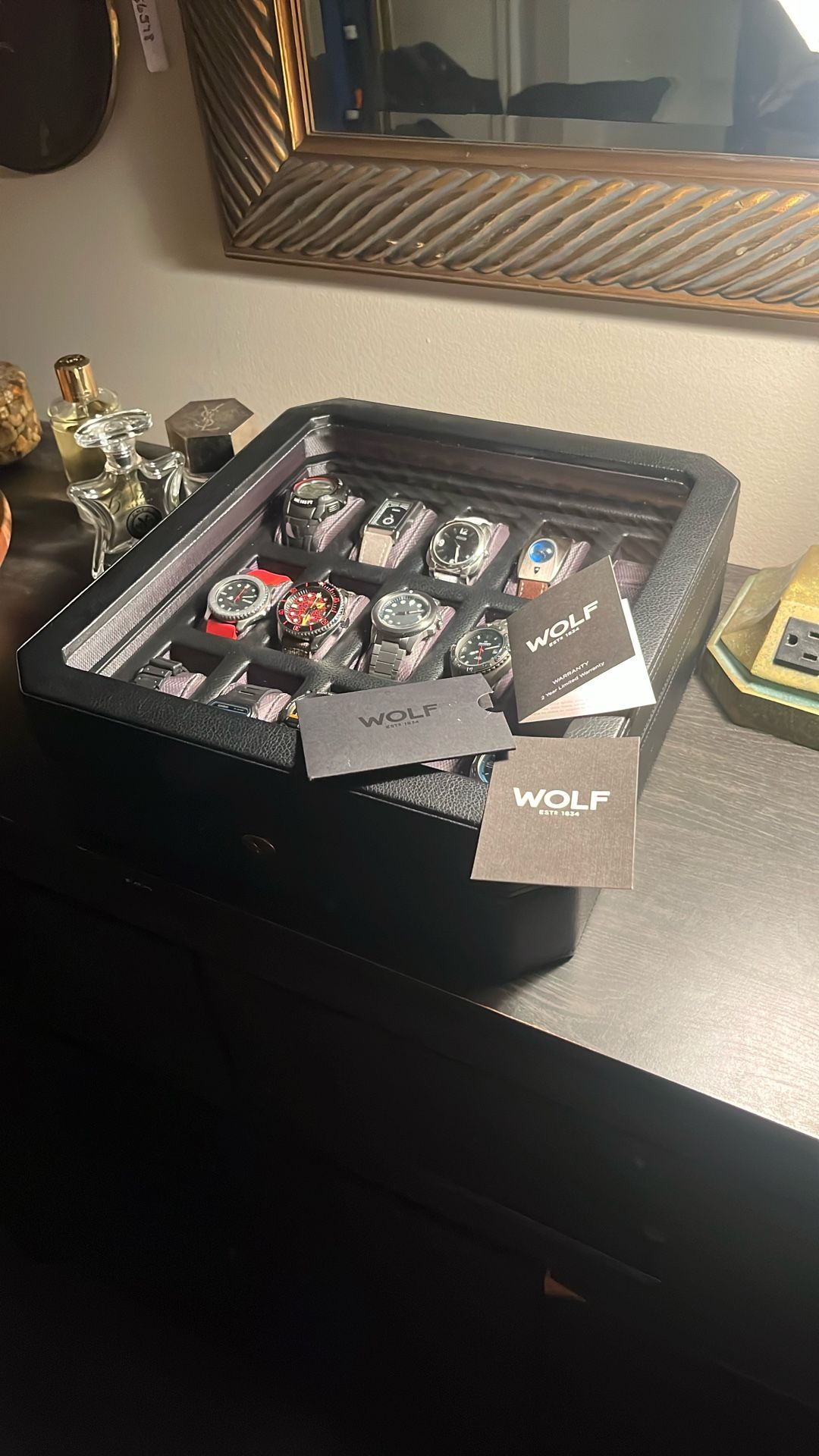 Wolf Windsor Watch Box Holds 15