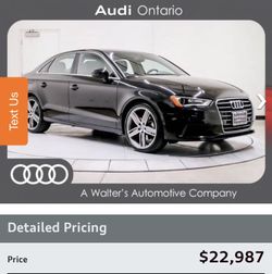 Audi A3 2015 only 11 thousand miles!