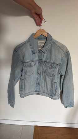 Madewell Boxy-Crop Jean Jacket - Size Medium