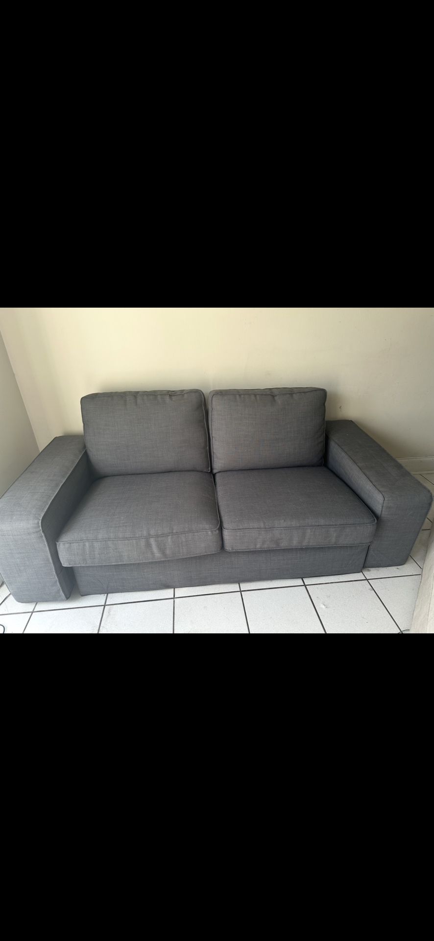 Ikea Kivik Gray Covers Only For LOVESEAT