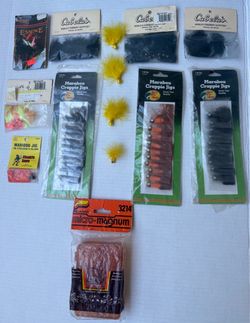 LOT OF MARABOU FISHING JIGS (54)