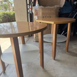Wood End Tables X2…very Good Condition 
