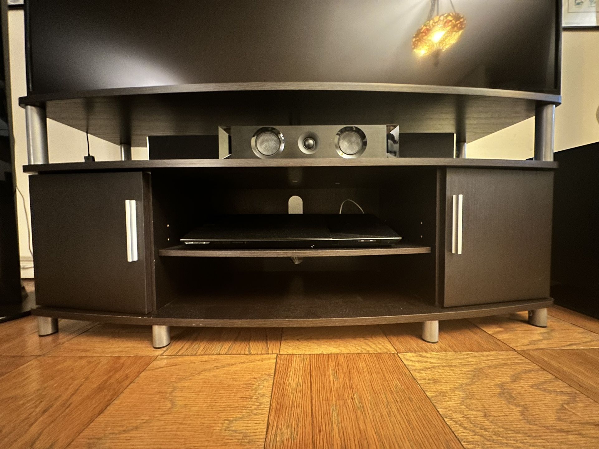 Ameriwood Home Carson TV Stand for TVs up to 50", Black