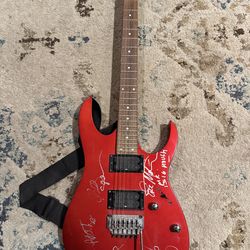 Mr. Big signed guitar