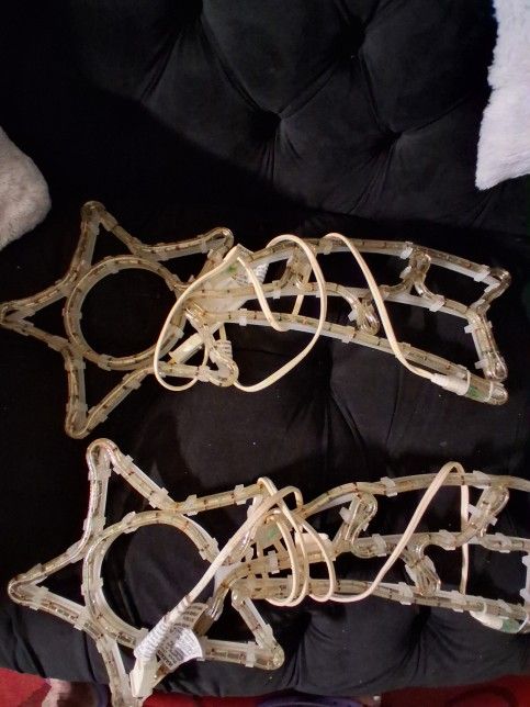 Christmas Lighted Stars There  A Set Of 2