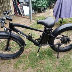 Nakto 26in SUPER CRUISER Fat Tire Electric Mountain Bicycle/Bike for adults 500w Motor 48v 12Ah Li-Ion Battery 5 Pedal Assist Levels