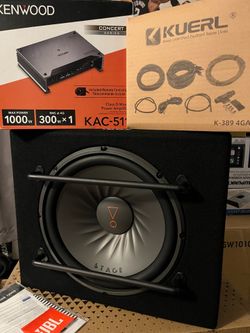New JBL Stage 1200S 12" Sealed Loaded Subwoofer package