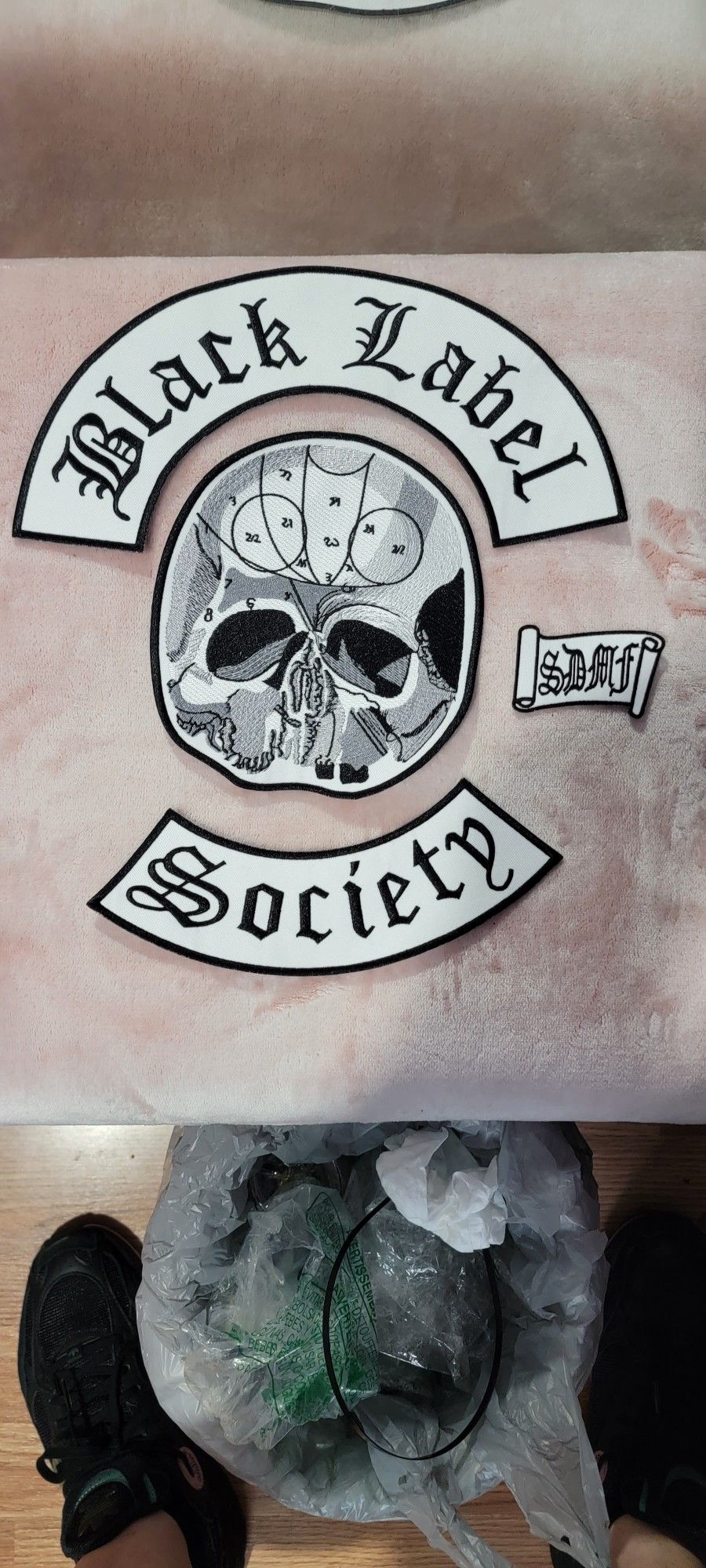 New Patches Black Label Society Patch BLS Embroidered Iron Biker Back Jacket Vest