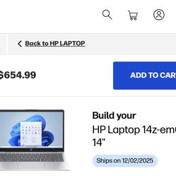 Hp 14 Laptop Brand New