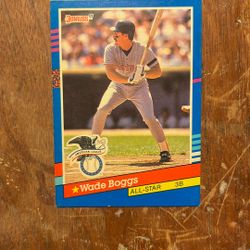 ERROR/MISPRINT Wade Boggs Donruss No Dot Error Baseball Card 