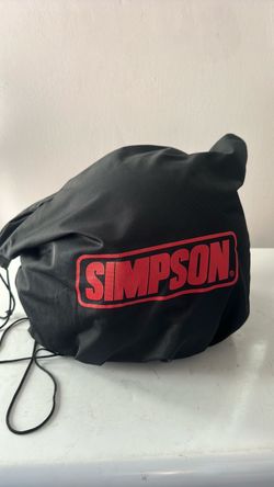 Simpson road racing helmet
