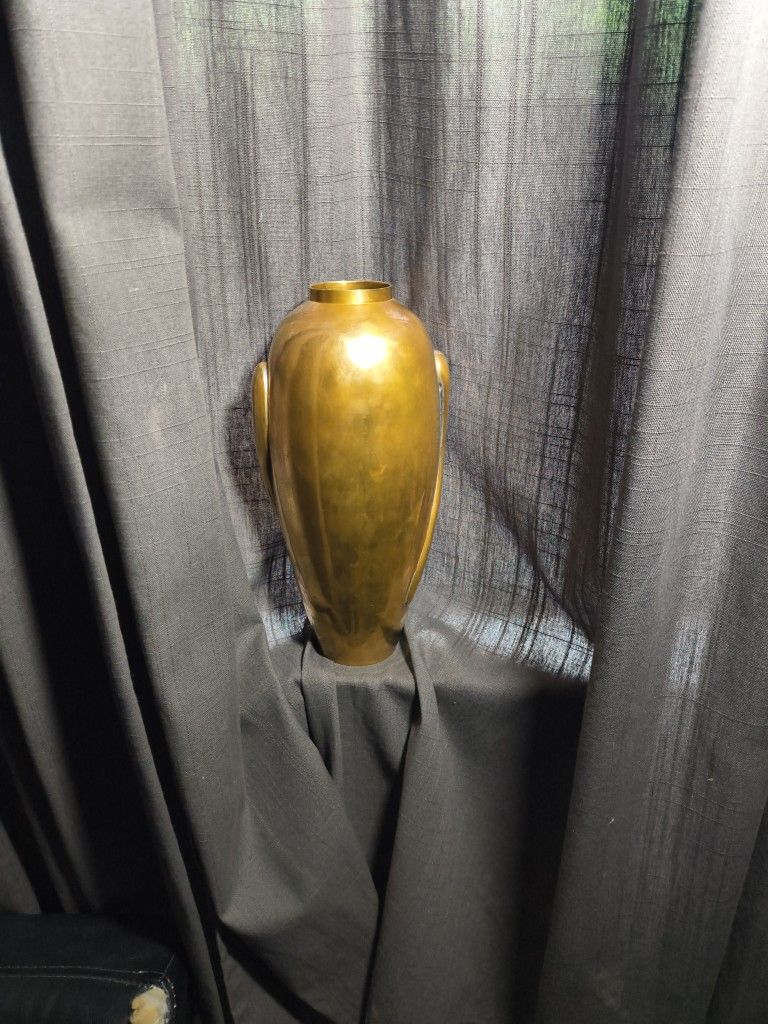 Solid Vintage Brass Vase From India