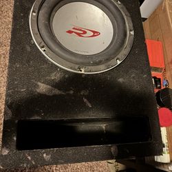 Alpine 10 R Type And Alpine Amplifier 