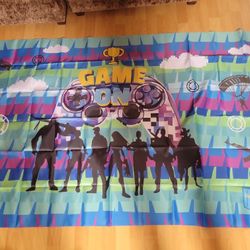 game on gamer backdrop