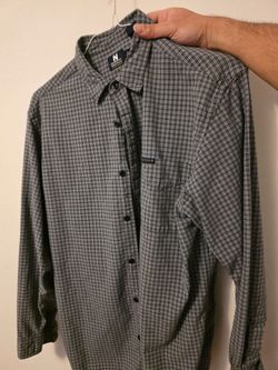 Nautica Plaid Button-Down Long Sleeve Shirt