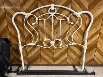 Metal headboard and bed Frame