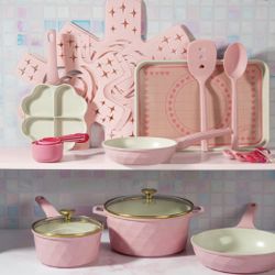 Paris Hilton Juego de Utensilios de Cocina y Repostería Antiadherentes de Cerámica de 25 Piezas con