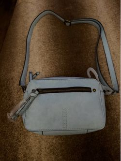 wallet with a blue pocket