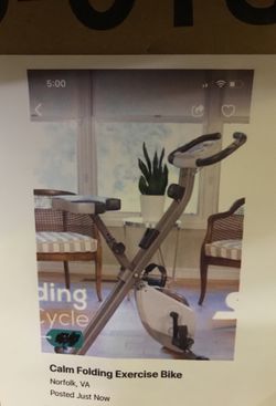 New Calm Folding Exercise Bike