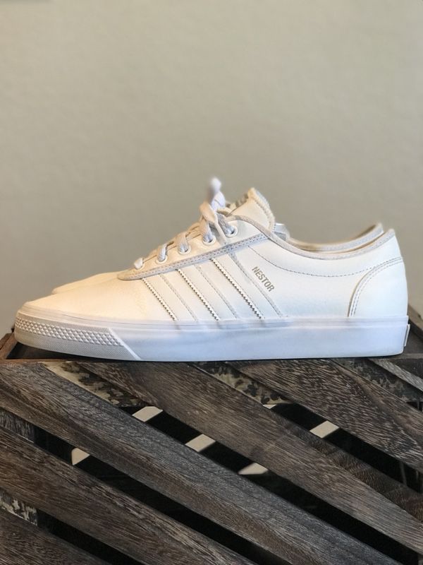 Adidas Skateboarding Leather All White for in Menifee, - OfferUp