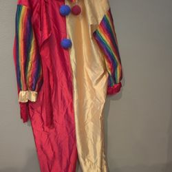 Adult Size Large 4 Pc Clown Halloween Costume