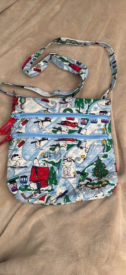 Vera Bradley x Peanuts Ski Slope Snoopy Triple Zip Crossbody Bag