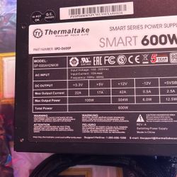 Thermaltake Smart Series Power Supply With Full Leads And Adapters