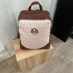 Backpack By Marco Color Pale Pink And Tan