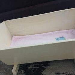 Solid Wood Baby Doll Cradle