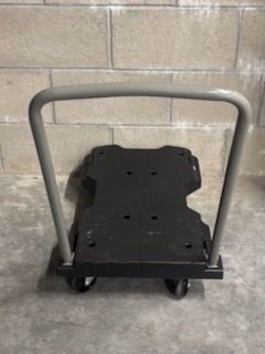330 Ib Resin Platform Cart Hand Trolley with Foldable Handle Pack and roll